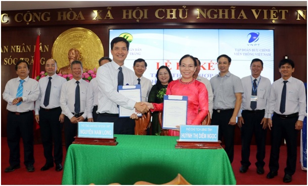 Ký kết Thỏa thuận hợp tác về viễn thông  công nghệ thông tin giữa UBND tỉnh Sóc Trăng và Tập đoàn Bưu chính Viễn thông Việt Nam, giai đoạn 2022 – 2025