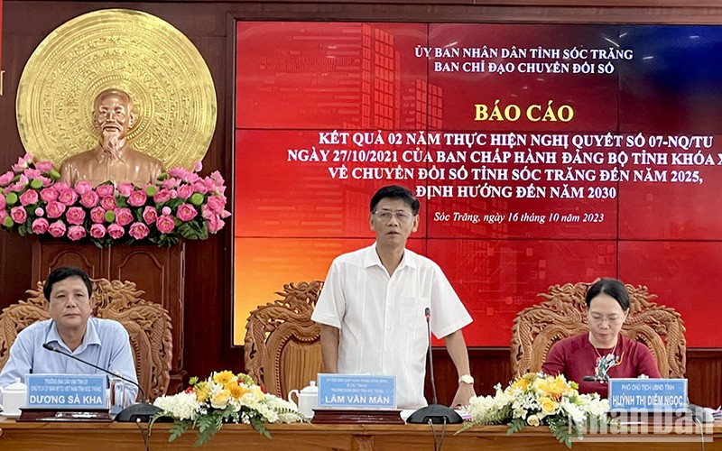 Sóc Trăng tăng cường chuyển đổi số tạo ra giá trị mới phục vụ người dân